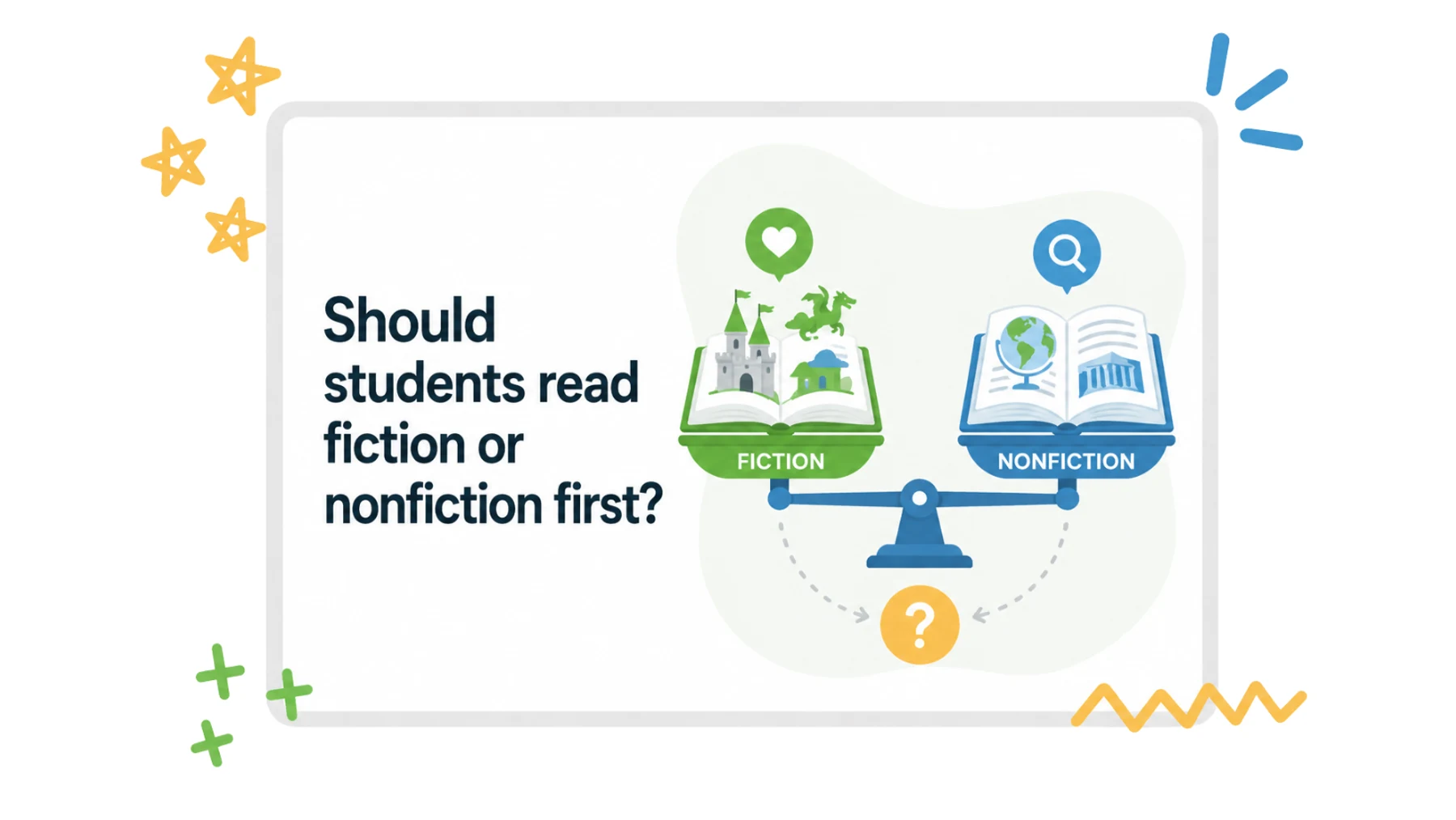 Should Students Read Fiction or Nonfiction First?