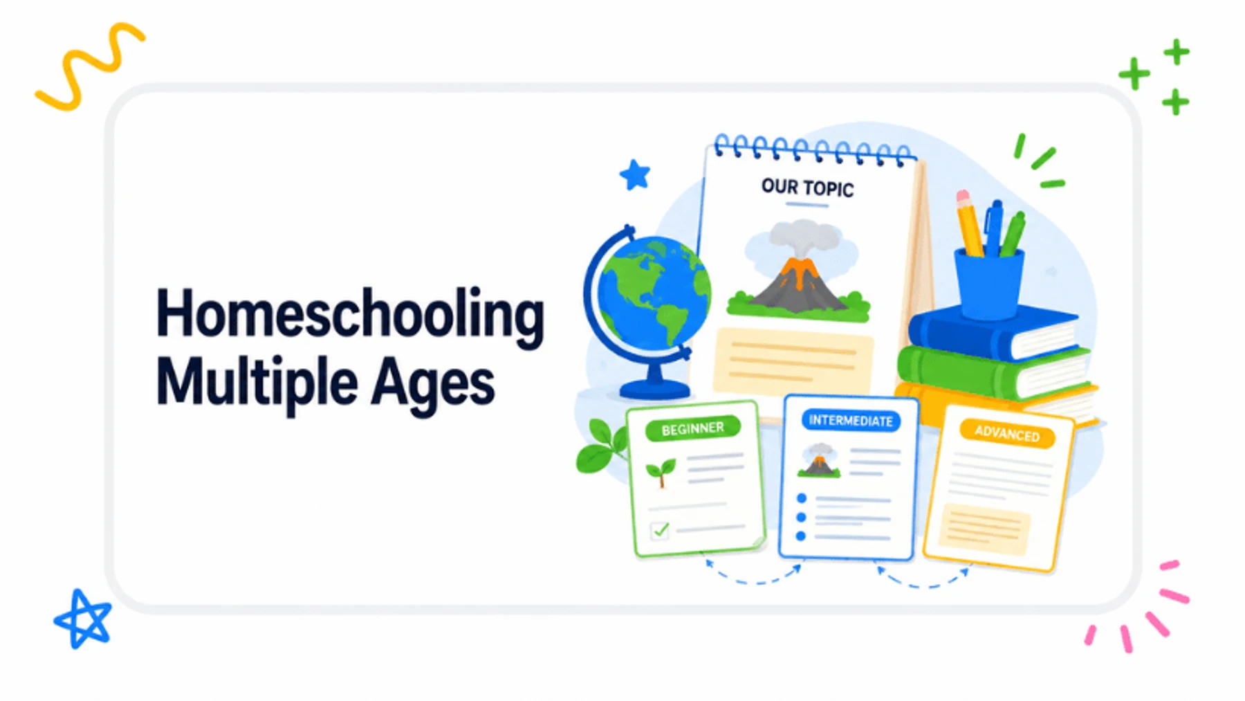 How to Homeschool Multiple Ages Without Teaching Separate School Days