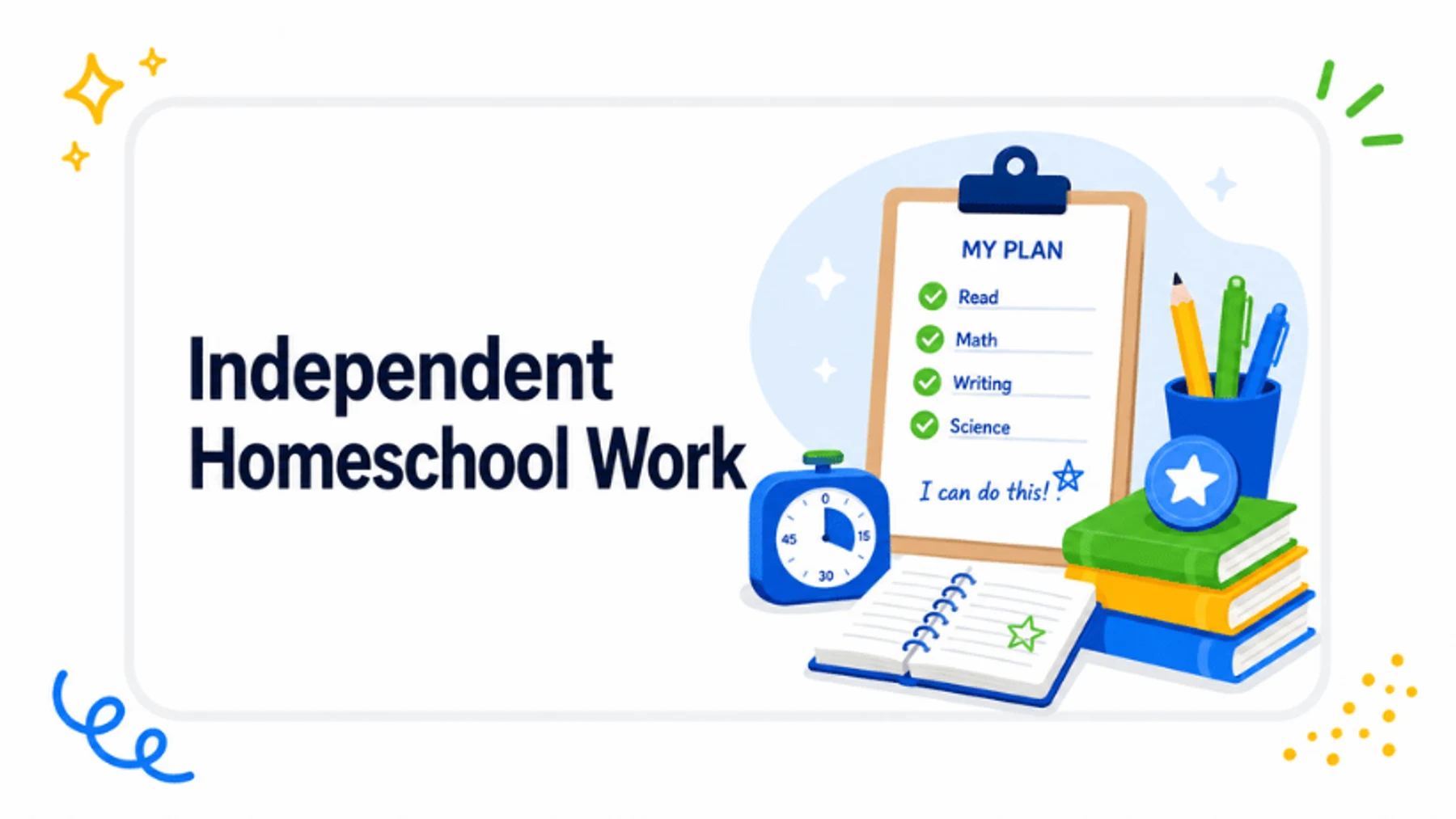 How to Help Kids Work More Independently in Homeschool
